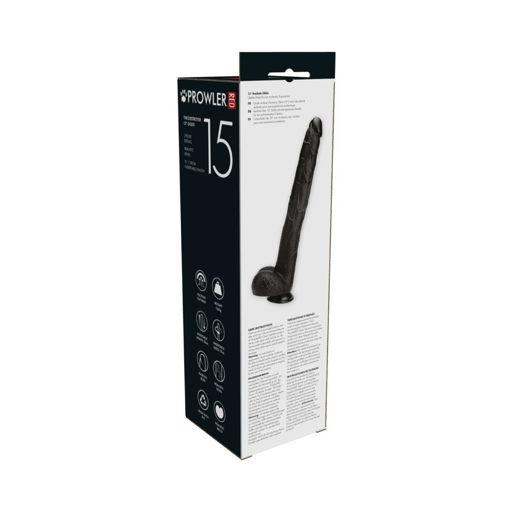 Prowler RED The Destroyer 15 in. Dildo – Black