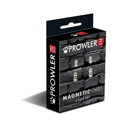 Prowler RED Magnetic Orbs 4-Pair Set - Silver/Steel/Chrome