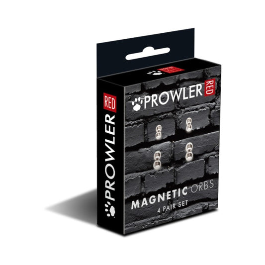 Prowler RED Magnetic Orbs 4-Pair Set - Silver/Steel/Chrome