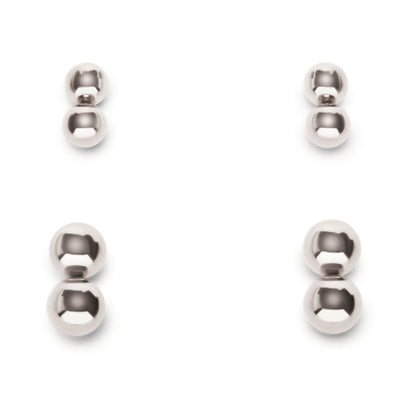 Prowler RED Magnetic Orbs 4-Pair Set - Silver/Steel/Chrome