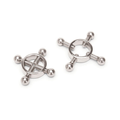 Prowler RED 4 Way Screw Nipple Clamp Set - Silver