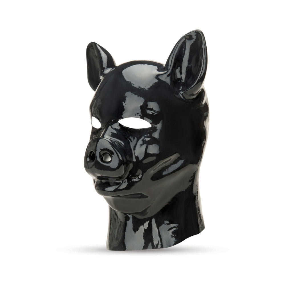 Prowler RED Latex Pig Hood - Black