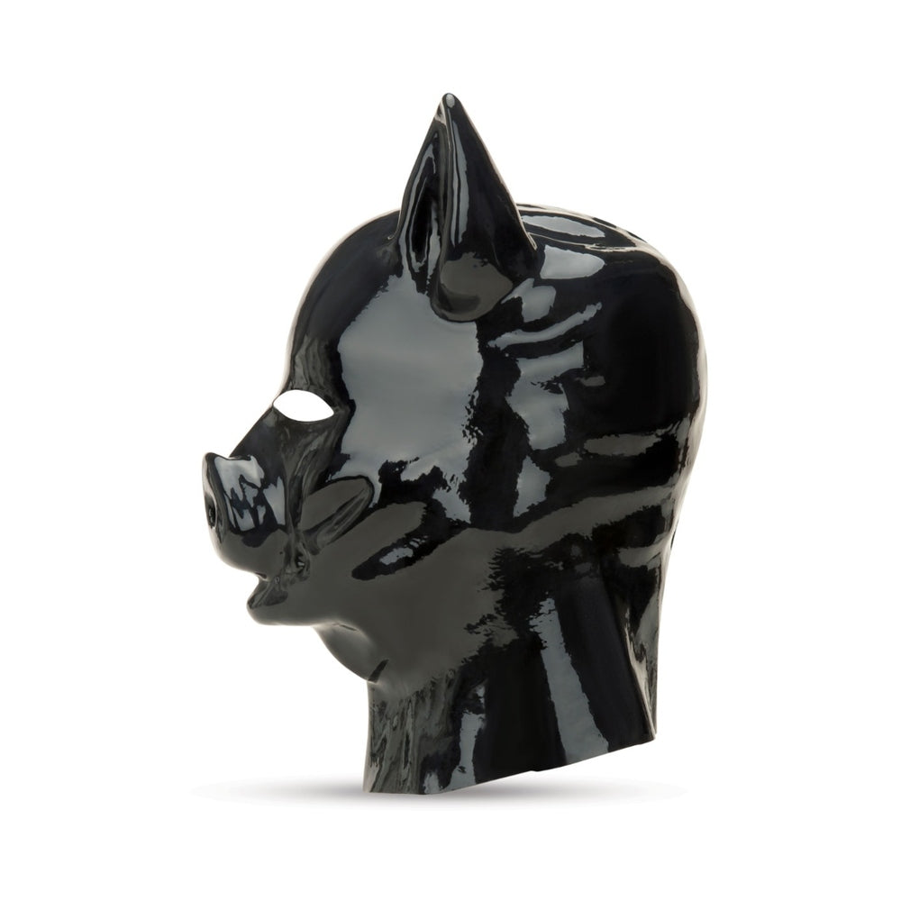 Prowler RED Latex Pig Hood - Black