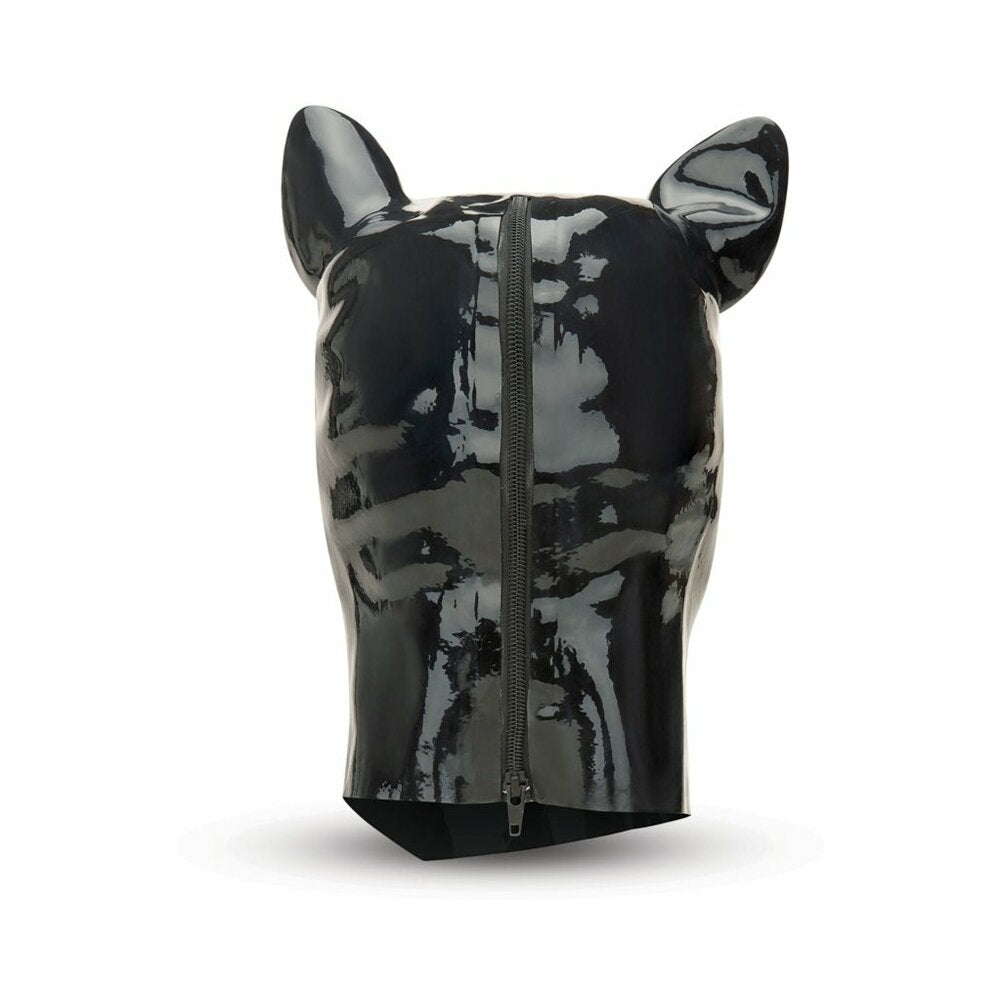 Prowler RED Latex Pig Hood - Black