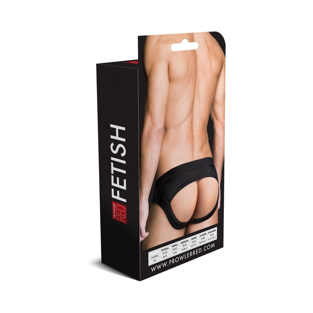 Prowler RED Assless Brief – Black – Size S