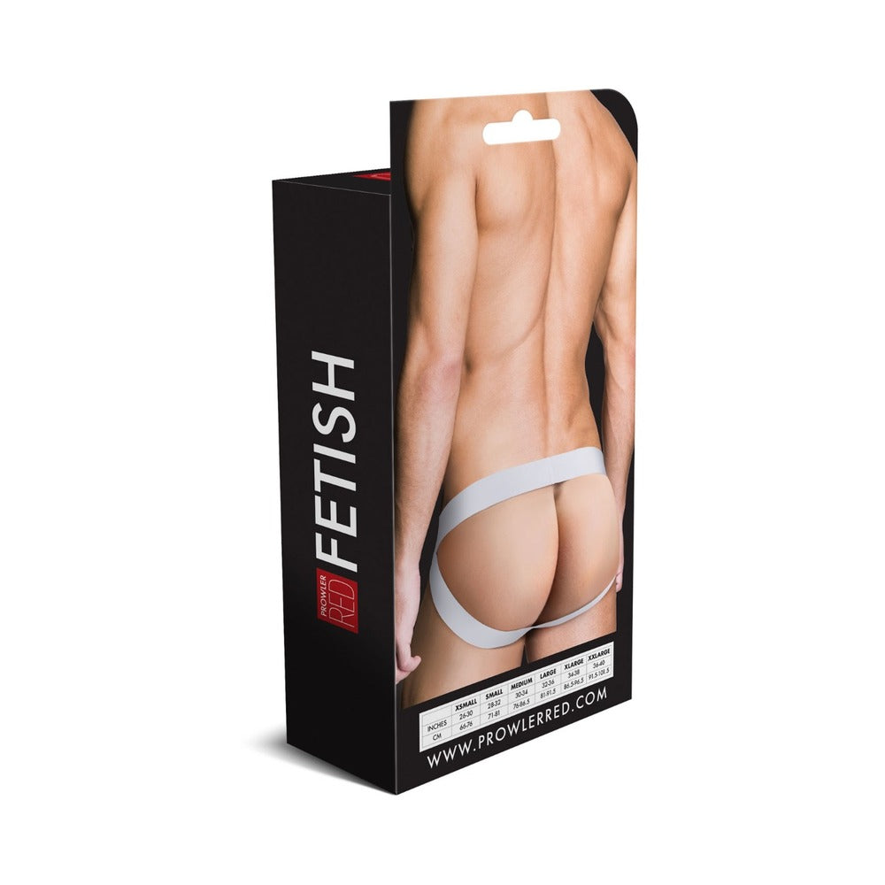 Prowler RED Assless Jock Strap – White – XL