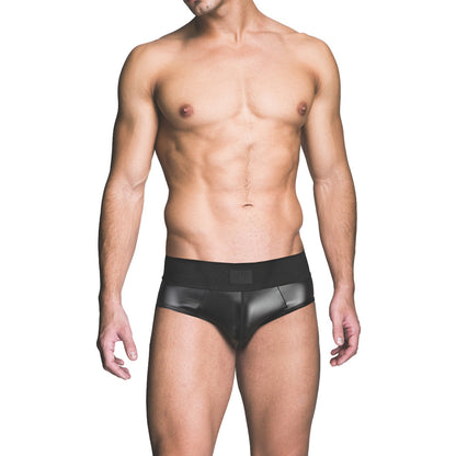 Prowler RED Wetlook Brief – Black – Size M