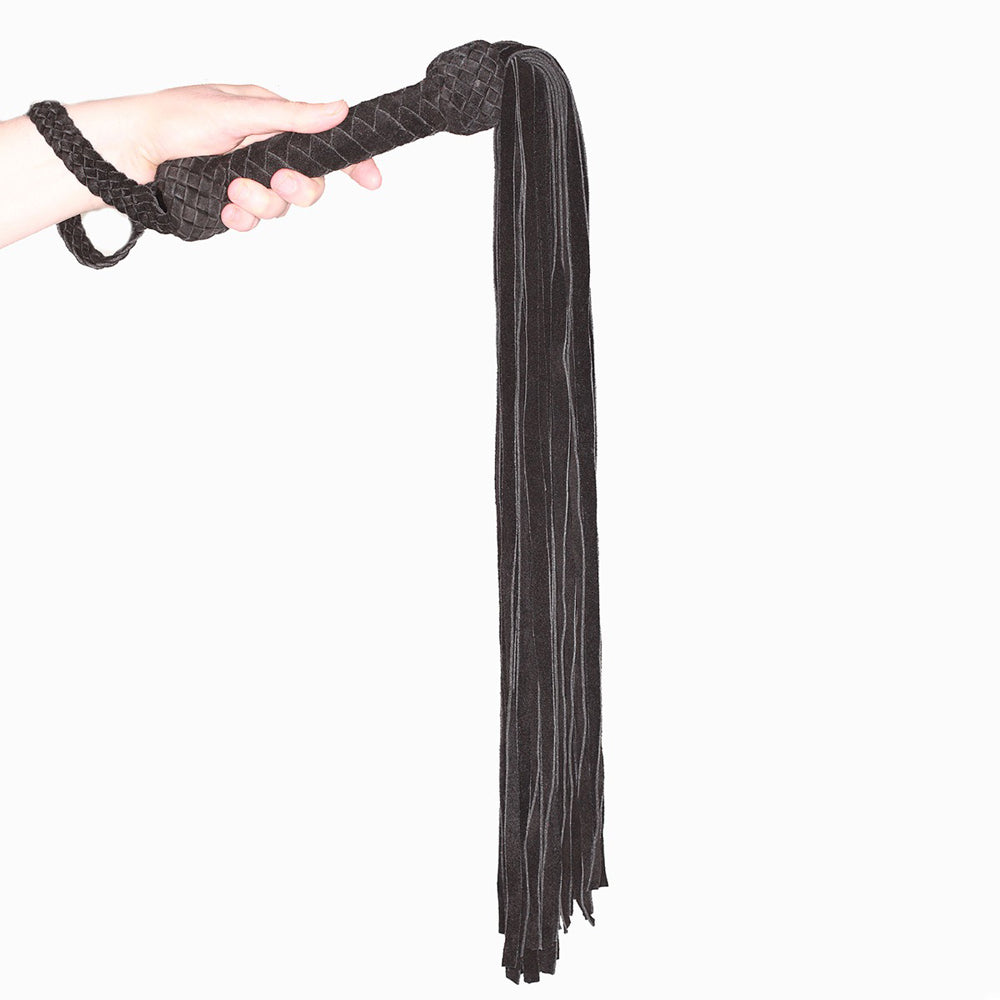 Prowler RED Leather Suede Flogger – Black