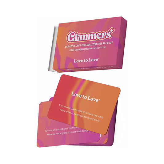 Love to Love Glimmers Scratch Off Personalized Message Kit – Assorted Colors