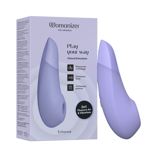Womanizer Enhance Clitoral Stimulator with We-Vibe Vibrations - Light Purple
