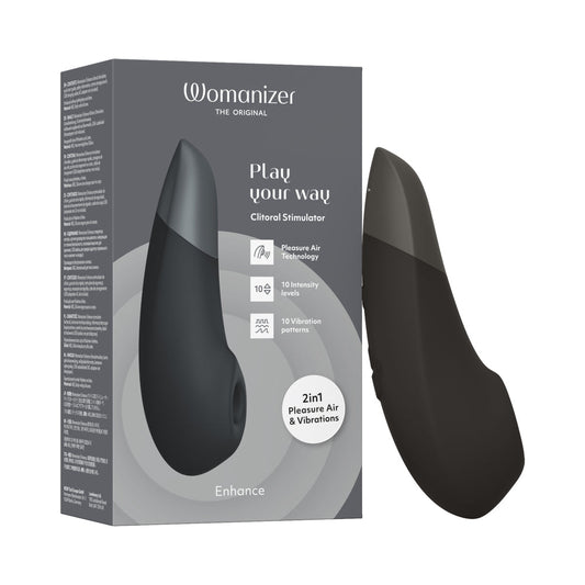Womanizer Enhance Clitoral Stimulator with Pleasure Air Technology – Black