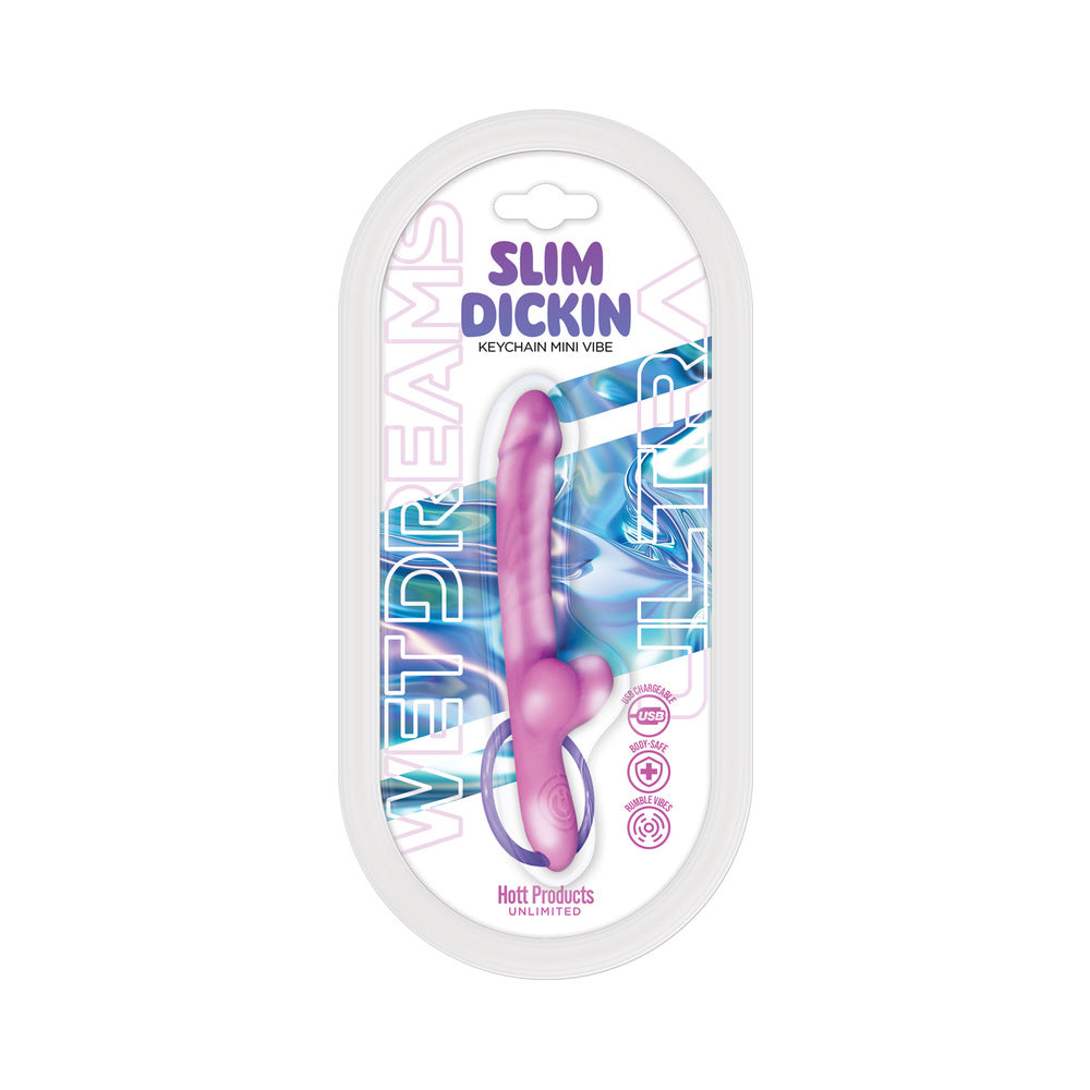 Wet Dreams Ultra Slim Dickin Keychain Mini Vibe – Lavender