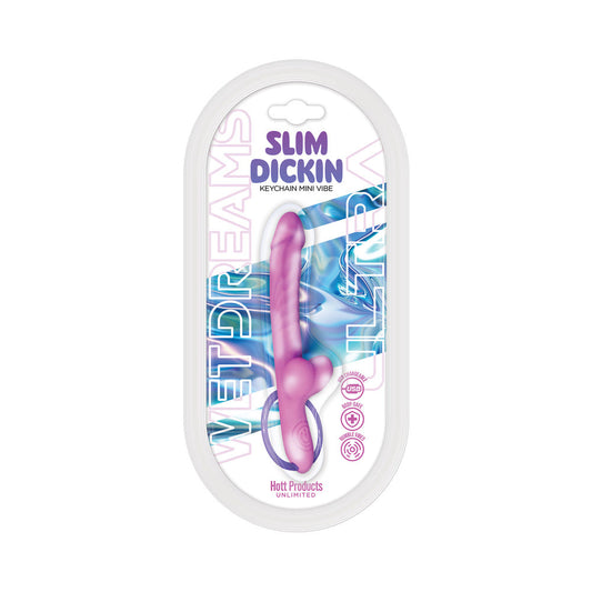 Wet Dreams Ultra Slim Dickin Keychain Mini Vibe – Lavender