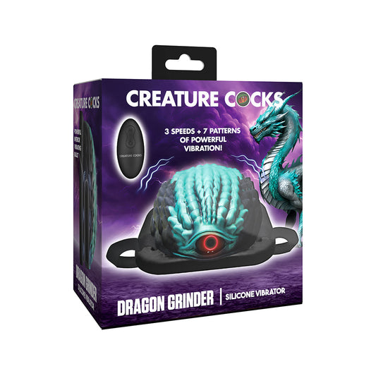 Creature Cocks Dragon Vibrating Silicone Grinder – Multi-Color