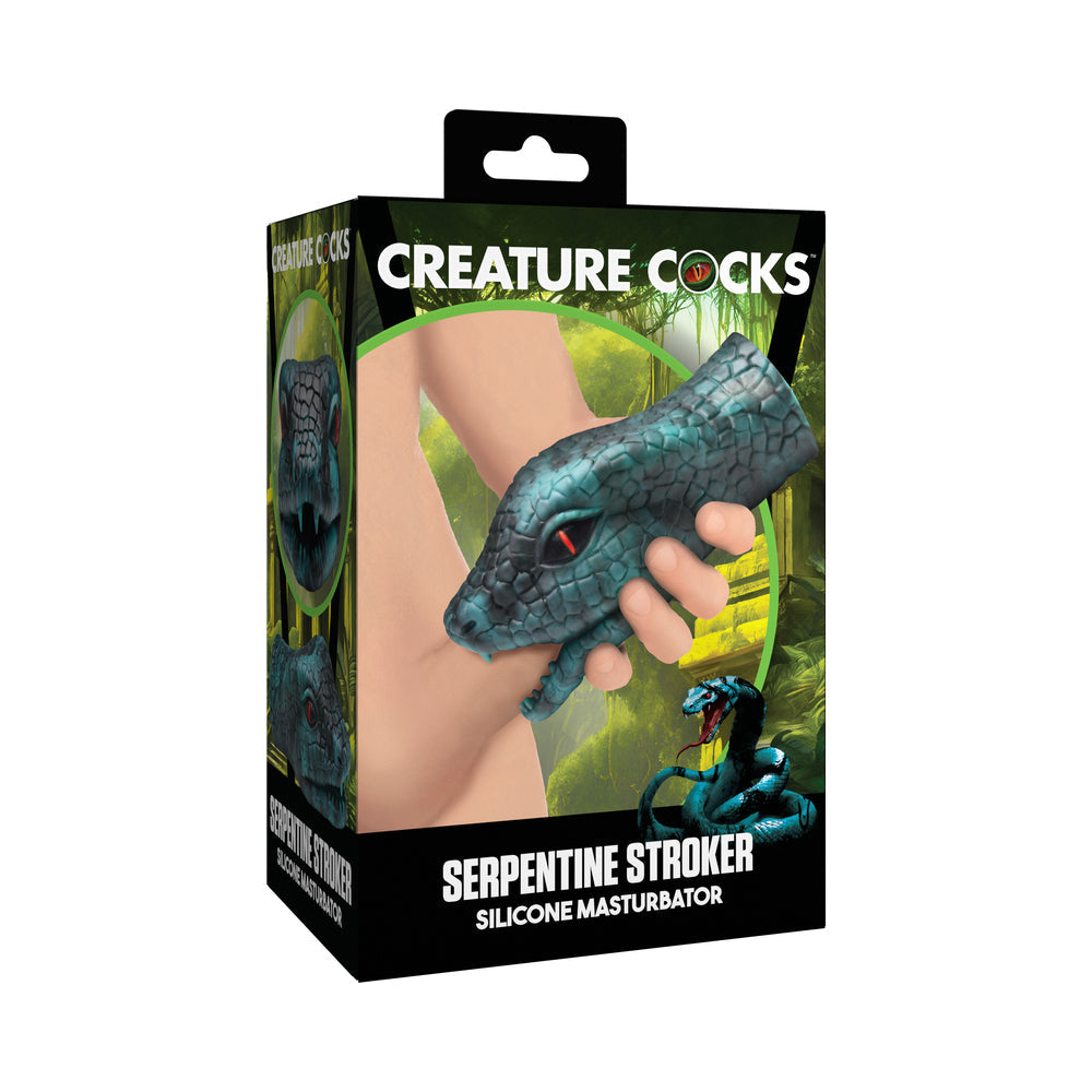 Creature Cocks Serpentine Stroker Silicone Masturbator – Green