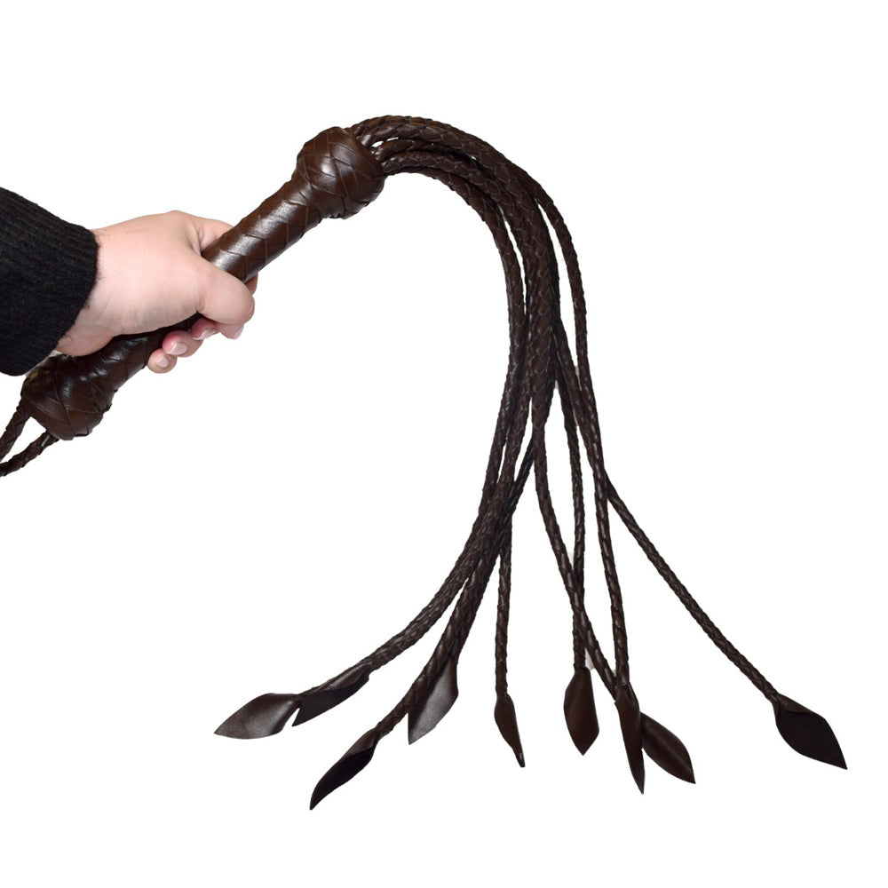 Prowler RED Leather Flogger – Brown
