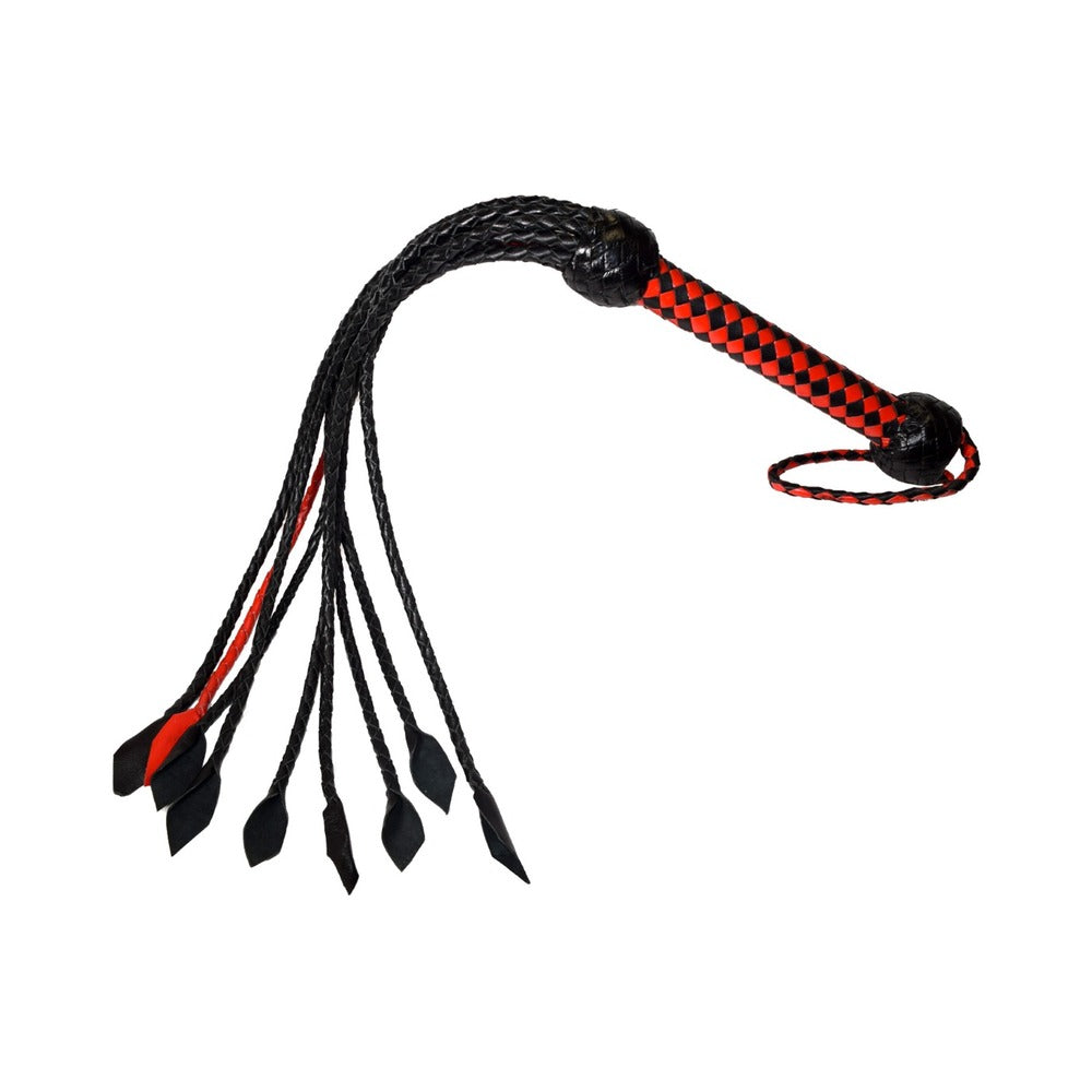 Prowler RED Short Handle Flogger – Black/Red