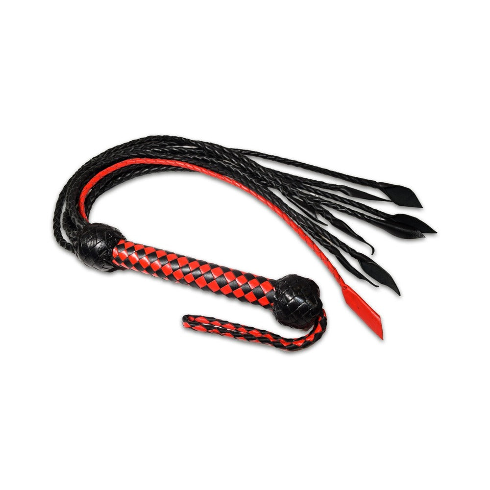 Prowler RED Short Handle Flogger – Black/Red