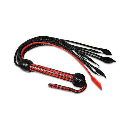Prowler RED Short Handle Flogger – Black/Red