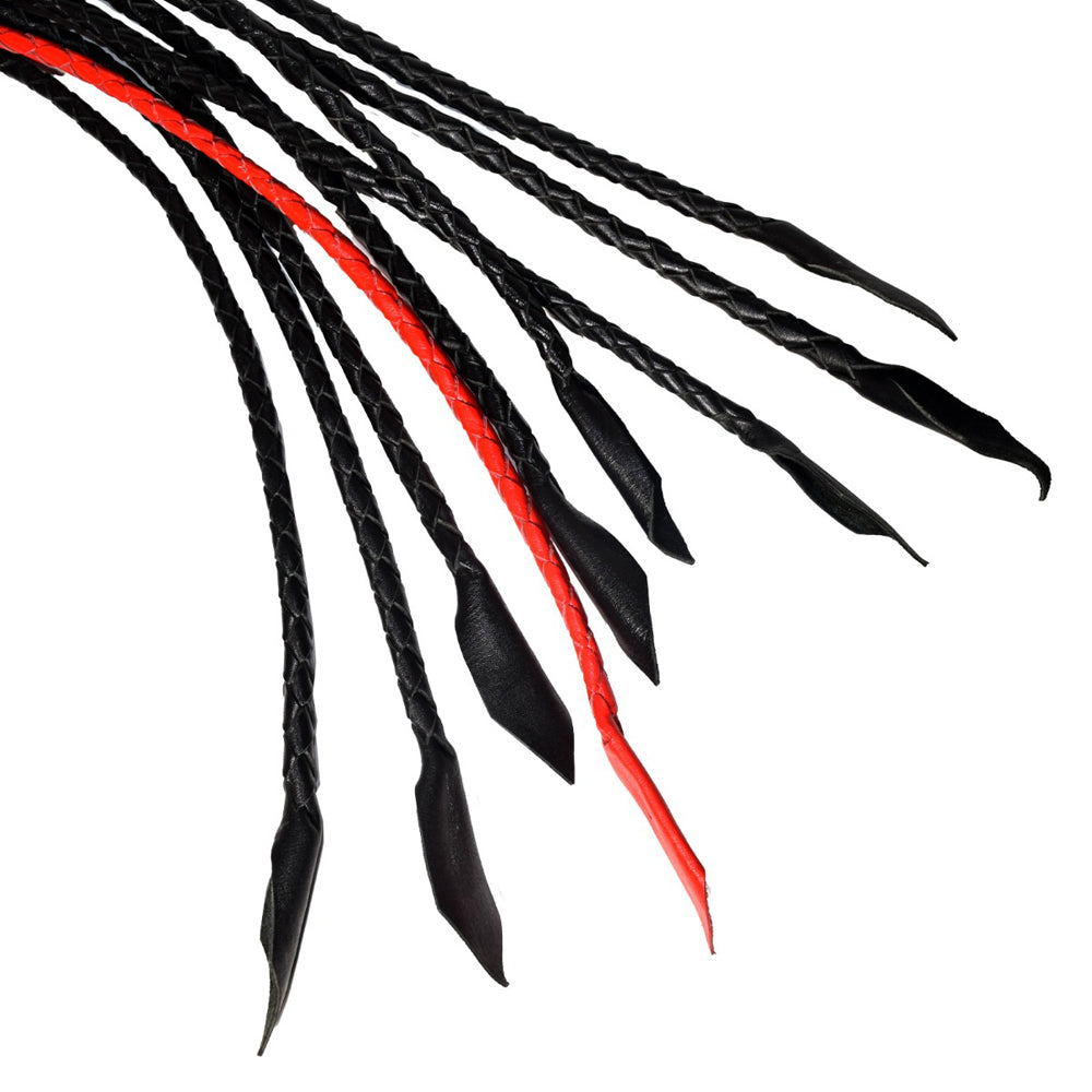 Prowler RED Short Handle Flogger – Black/Red