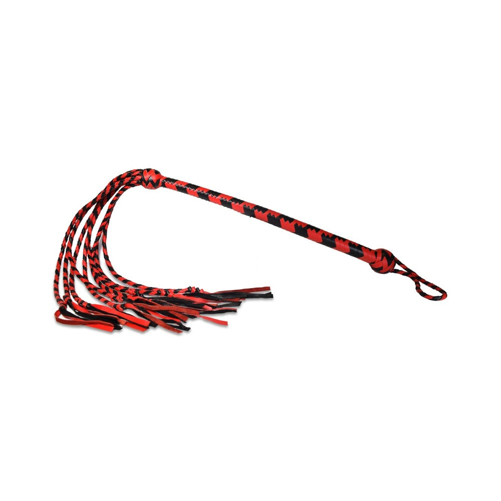Prowler RED Long Handle Flogger – Black/Red