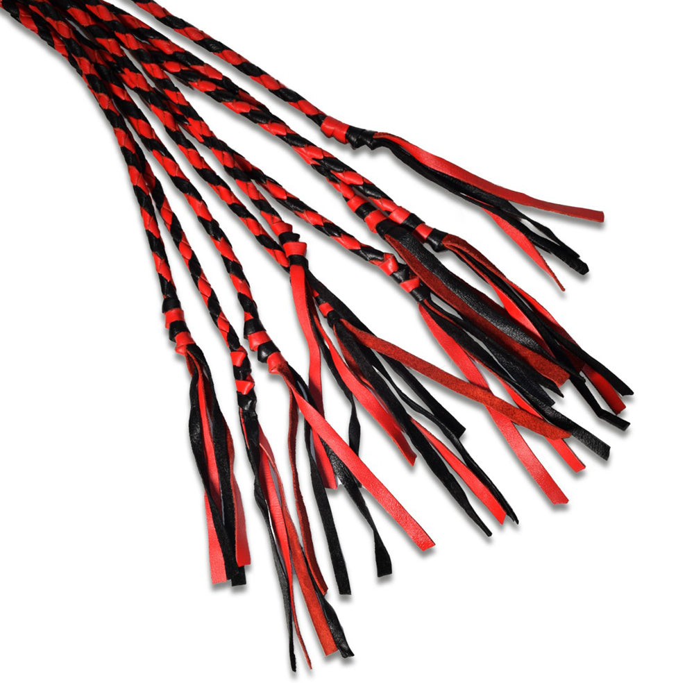Prowler RED Long Handle Flogger – Black/Red