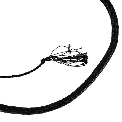 Prowler RED Turkish Knot Whip 6 ft - Black Faux Leather