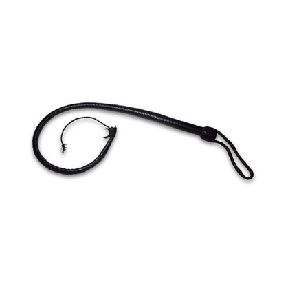 Prowler RED Turkish Knot Whip – Leather – Black – 3 ft.