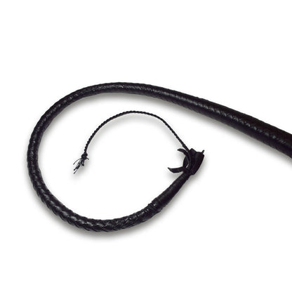 Prowler RED Turkish Knot Whip – Leather – Black – 3 ft.