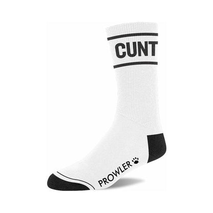 Prowler RED Cunt Socks – White Cotton O/S