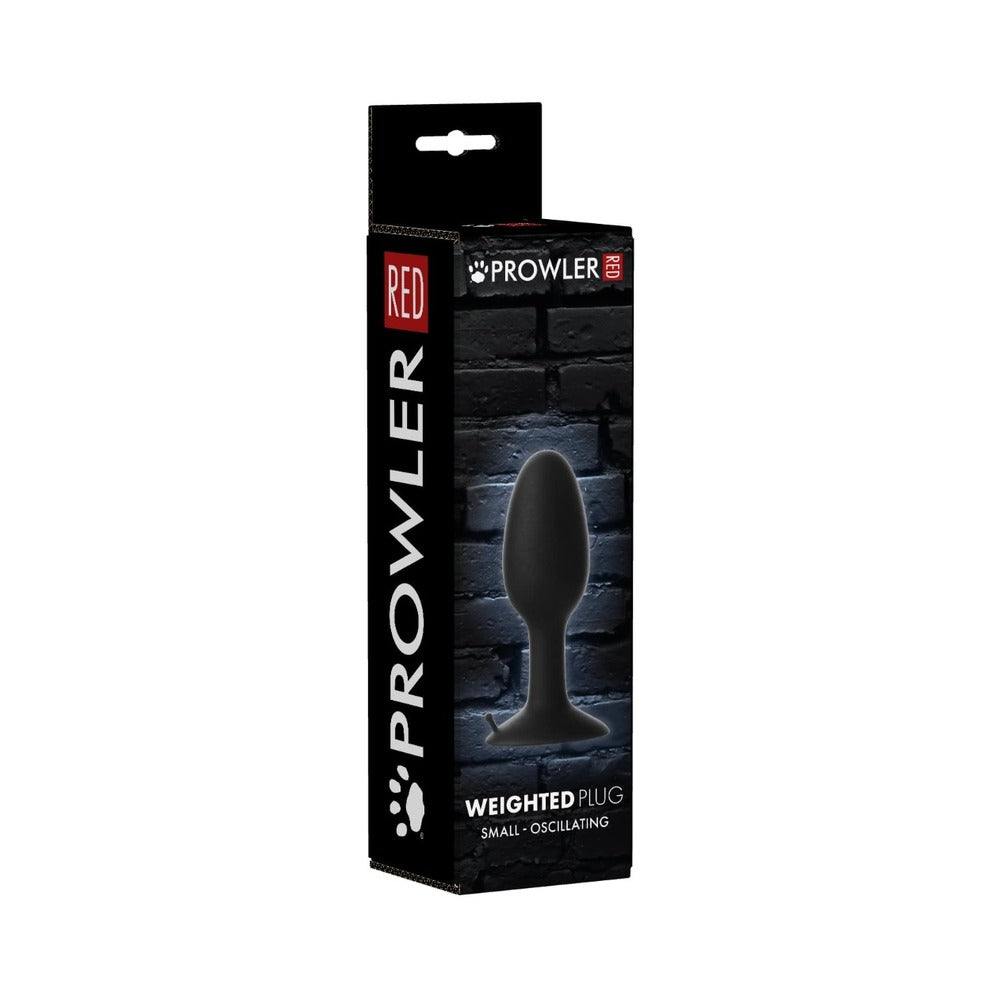 Prowler RED Weighted Butt Plug – Black – Small