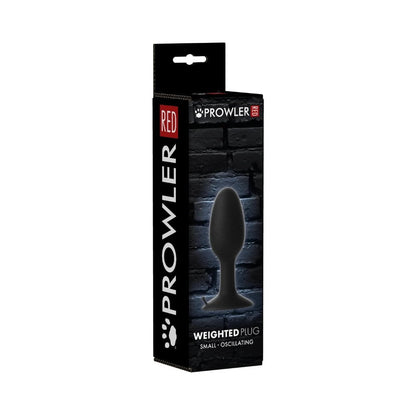 Prowler RED Weighted Butt Plug – Black – Small