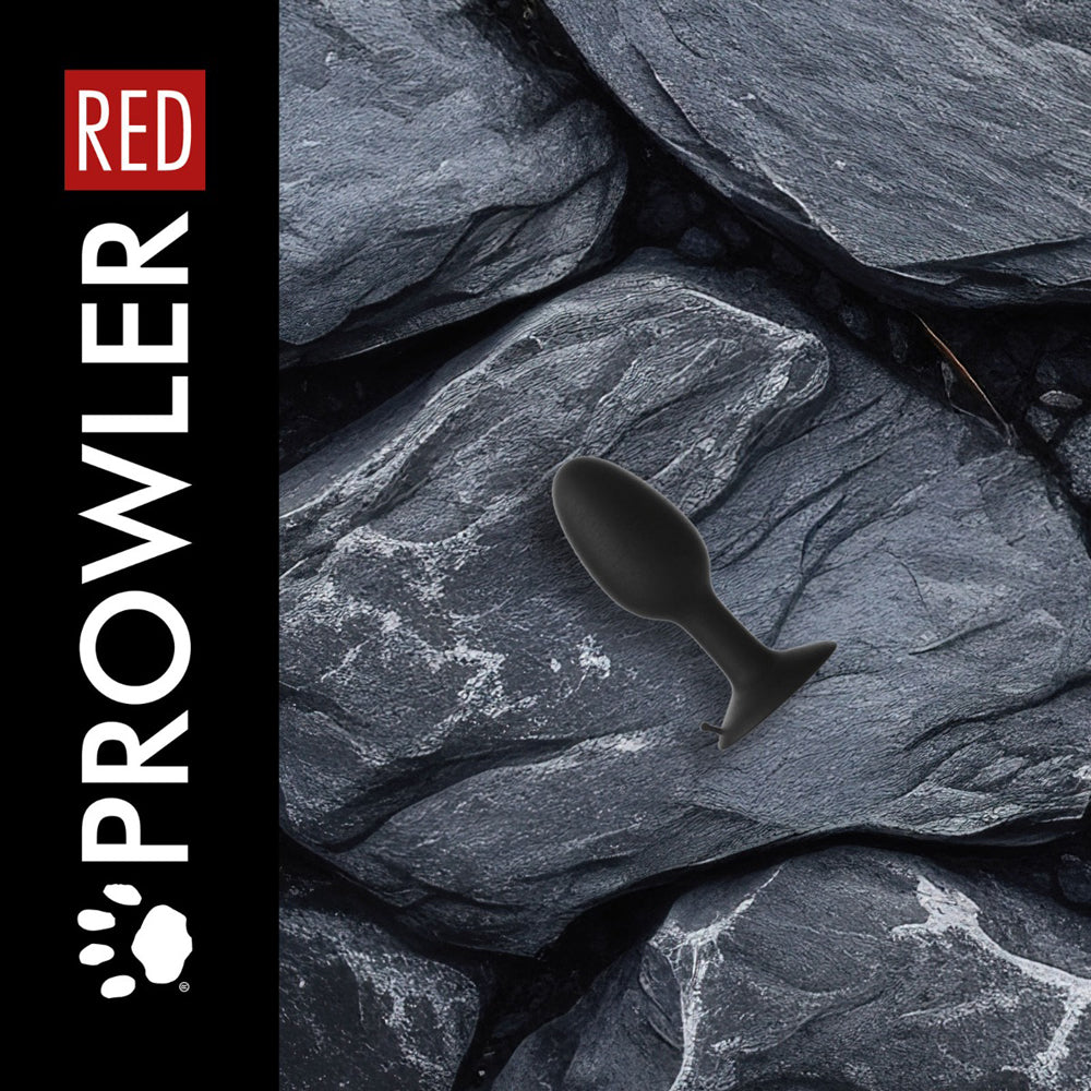 Prowler RED Weighted Butt Plug – Black – Small