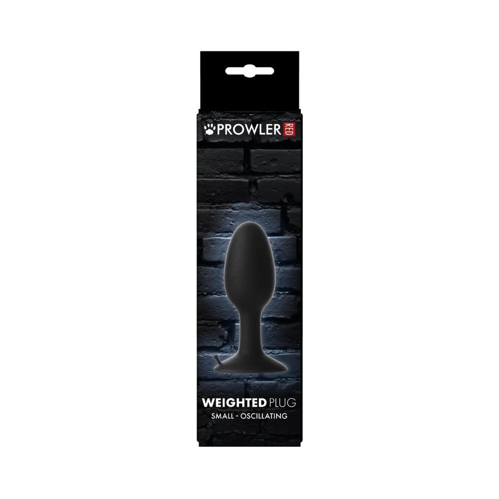 Prowler RED Weighted Butt Plug – Black – Small