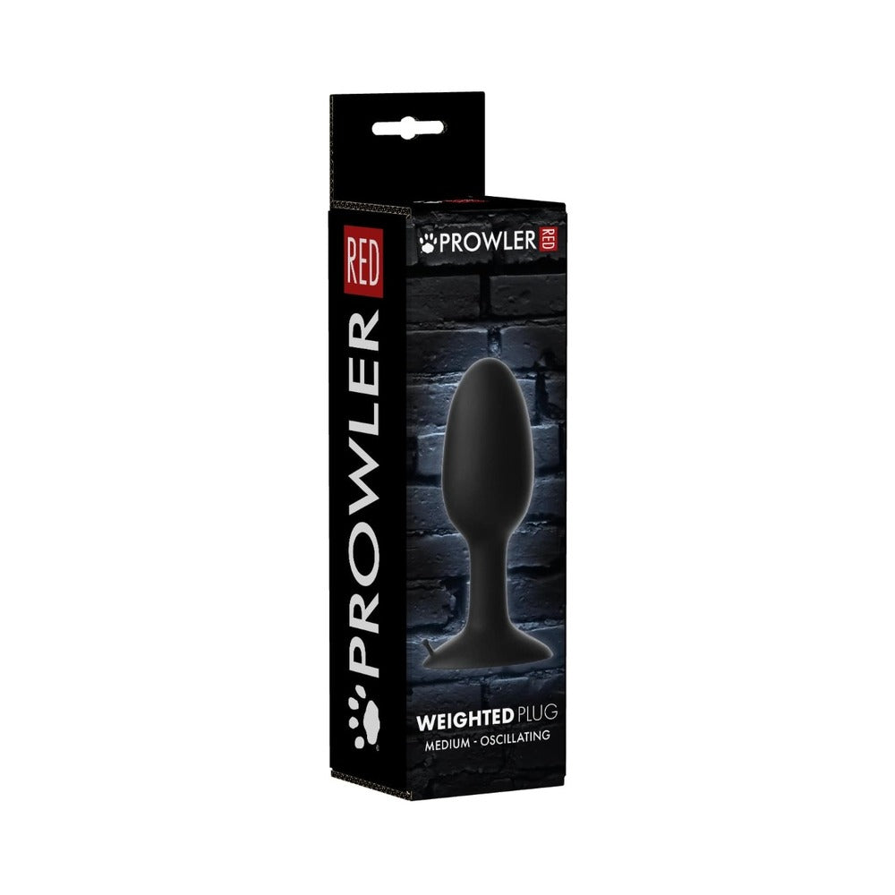 Prowler RED Weighted Butt Plug – Medium – Black
