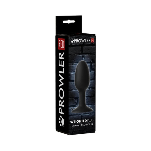 Prowler RED Weighted Butt Plug – Medium – Black