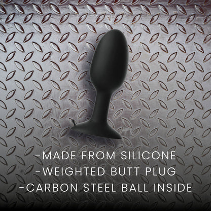 Prowler RED Weighted Butt Plug – Medium – Black