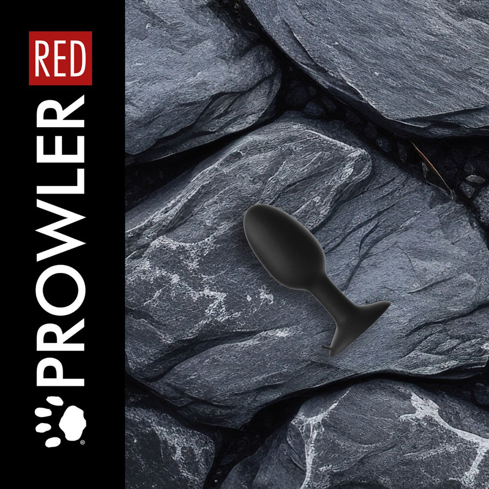 Prowler RED Weighted Butt Plug – Medium – Black
