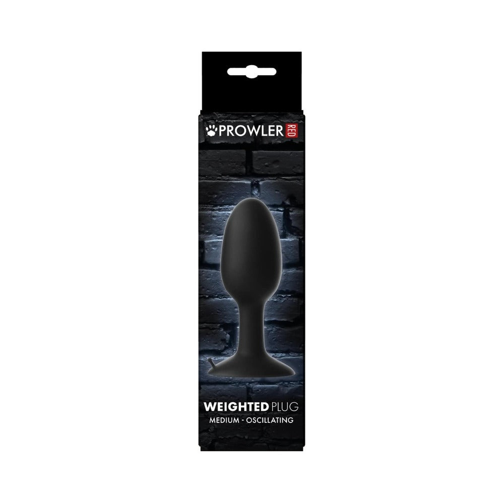 Prowler RED Weighted Butt Plug – Medium – Black