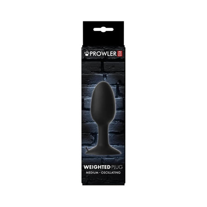 Prowler RED Weighted Butt Plug – Medium – Black