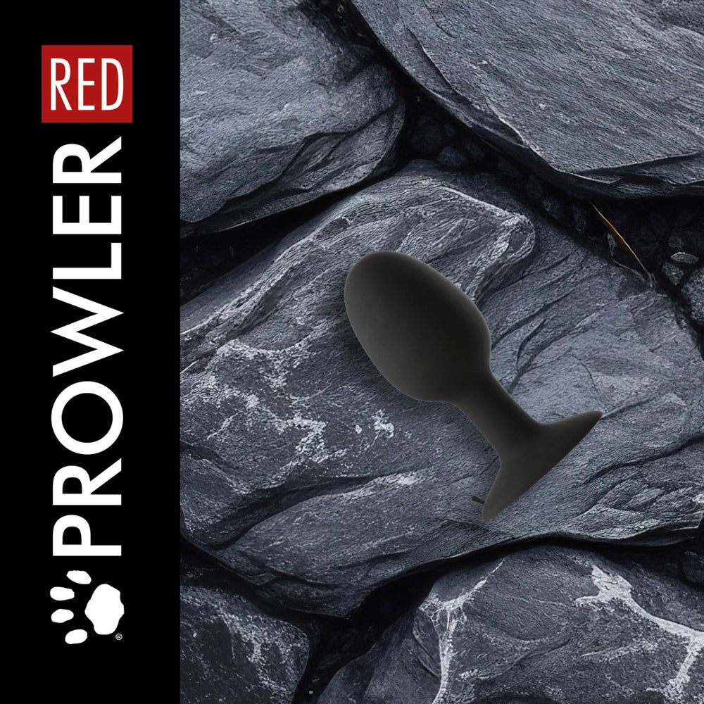 Prowler RED Weighted Butt Plug – Large – Black