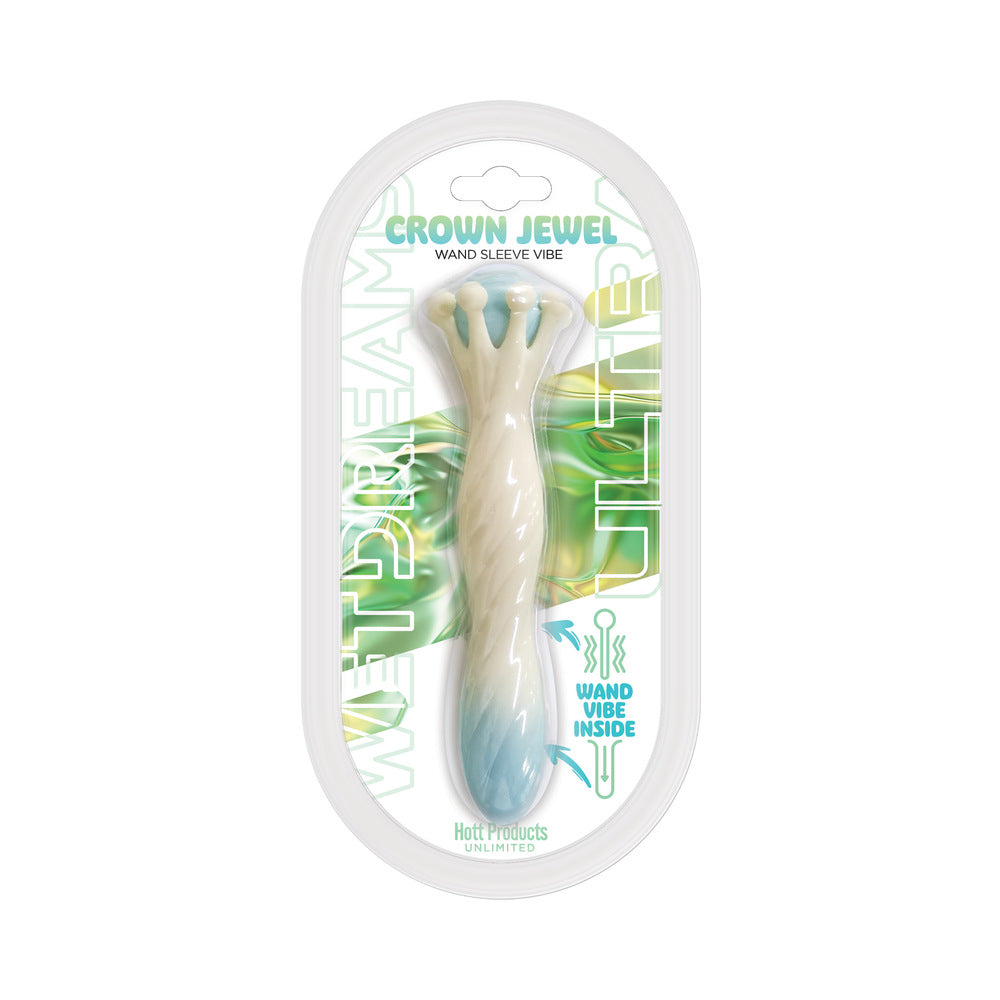 Wet Dreams Ultra Crown Jewel Liquid Silicone Sceptor Sleeve Vibe – Multi-Color