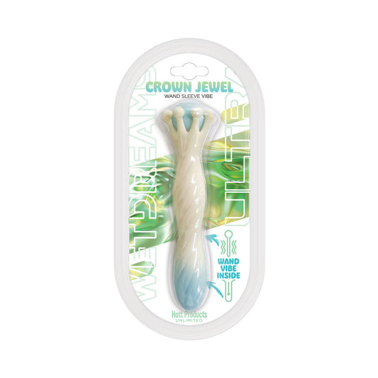 Wet Dreams Ultra Crown Jewel Liquid Silicone Sceptor Sleeve Vibe – Multi-Color