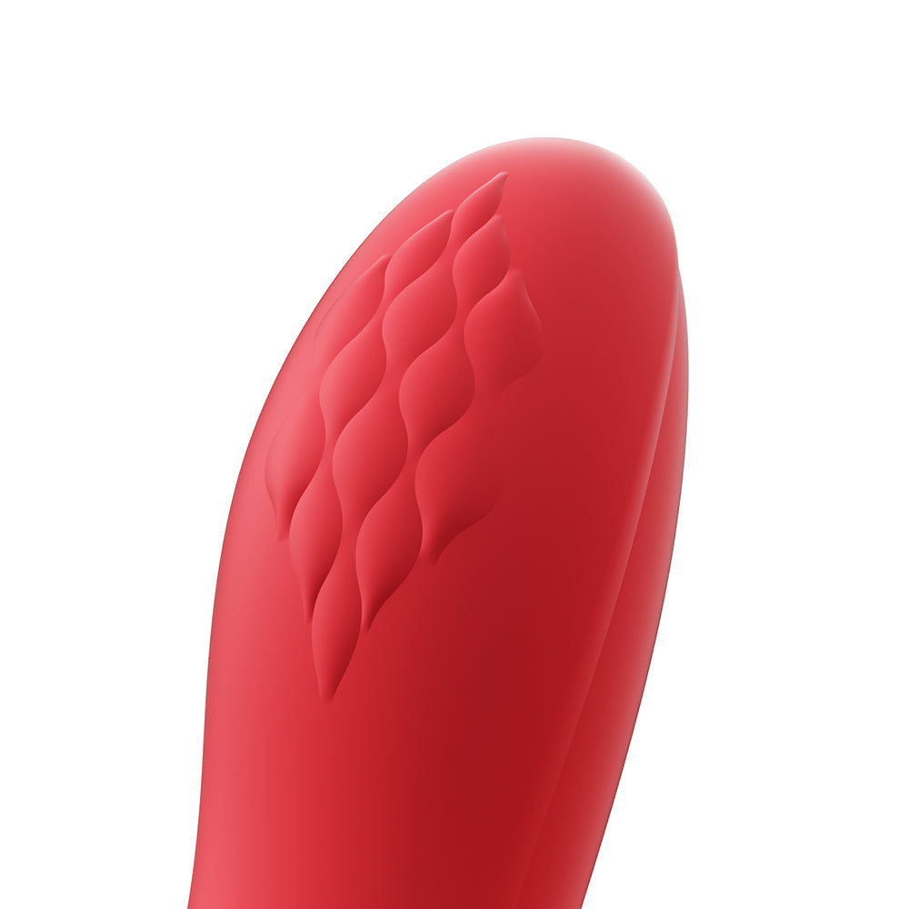 Honey Play Box Fortexa App-Controlled Dual Stimulator with Flapping Function - Red