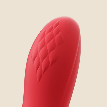 Honey Play Box Fortexa App-Controlled Dual Stimulator with Flapping Function - Red