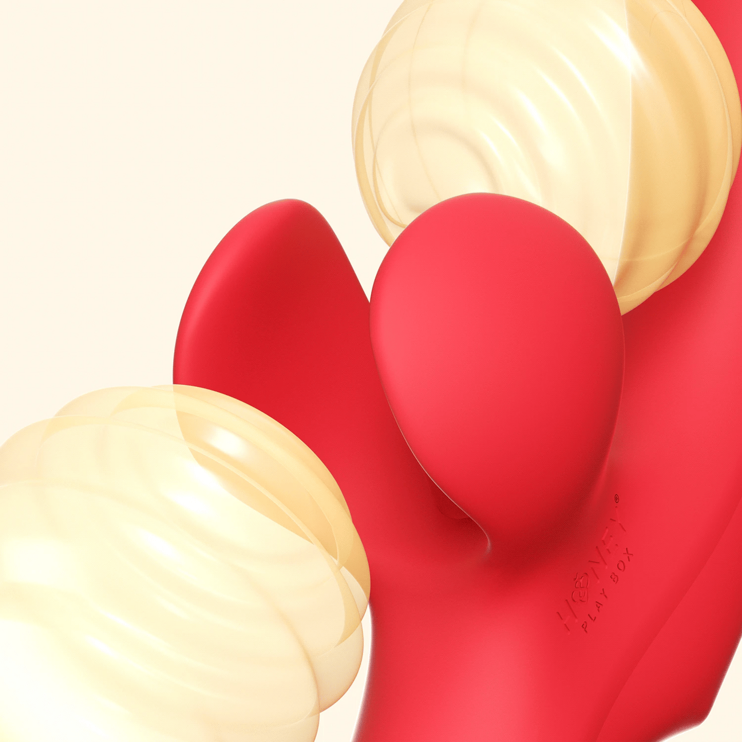 Honey Play Box Fortexa App-Controlled Dual Stimulator with Flapping Function - Red