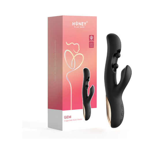 Honey Play Box Gem Pressure Sensing App-Controlled Twin Balls – Black