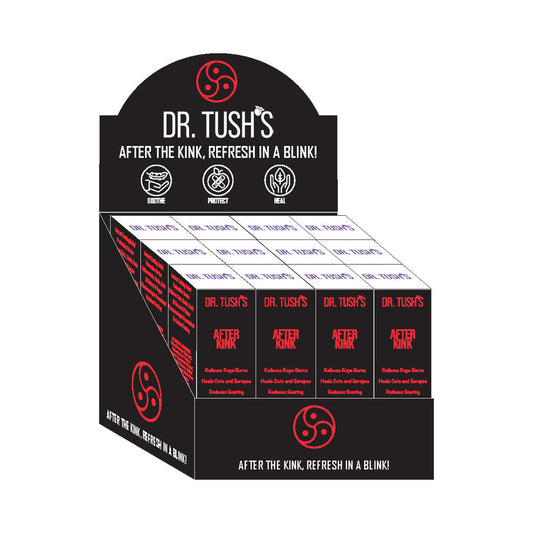 Dr. Tush's After Kink 12-Pack Display – Aftercare Gel for High-Impact Play – Cooling Formula