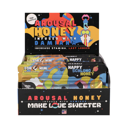 Doc Johnson Happy Schlong Honey Arousal Honey 12-Pack – Strawberry Flavor
