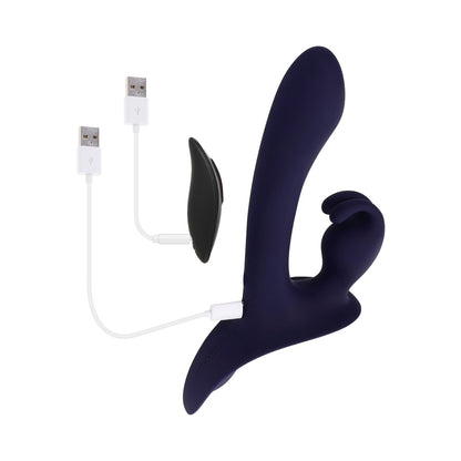 Evolved Giving Vibes Purple Strap-On Triple-Motor Vibrator